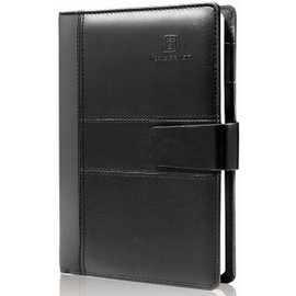 TAKA PRYOR Lined Journal Notebook ，Men Women Use for Work，Writing Diary，Office，Travel or Business，120 GSM Thick Paper journals，Medium 5.7 X 8.2 inches(Ruled Brown)
