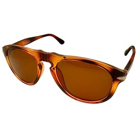 Ferda's Classic Retro Pilot Aviator Sunglasses for Men and Women Vintage Round Frame Driving Shades (Light Brown Tortoise)