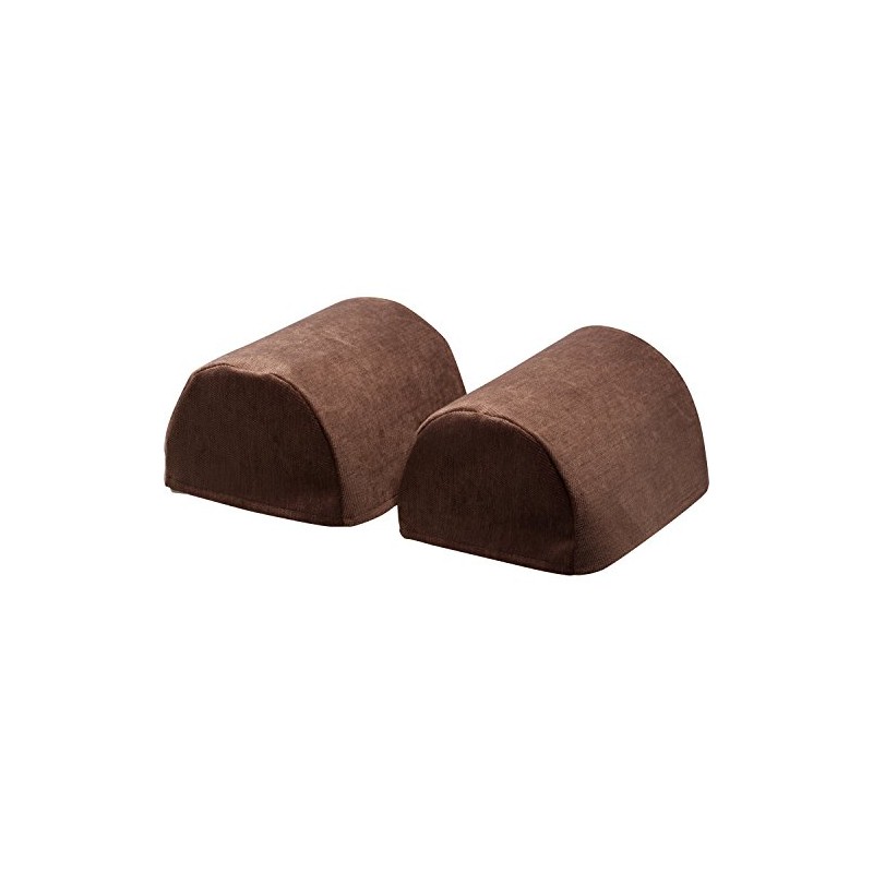Classic Home Store Chenille Pair of Standard Round Arm Caps