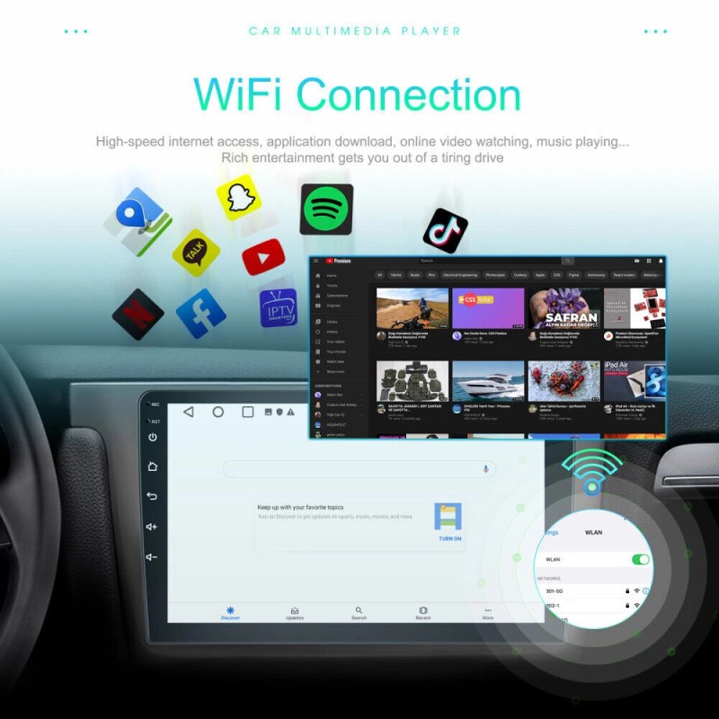 Leeocar For Subaru Forester 2009-2013 Apple CarPlay Android 12 Car