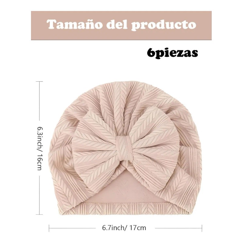 Para Gorritos Bebe Recien Nacido, Juego De 6 Gorros Para