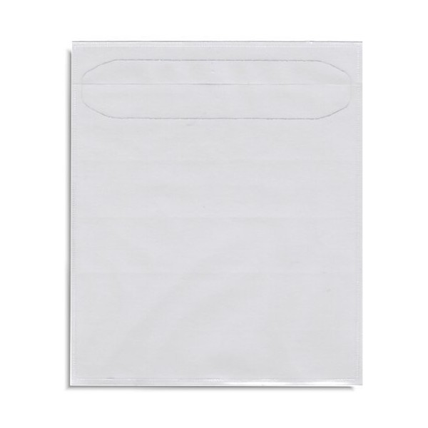 StarTechDeals 100 Clear Poly Sleeve CDs or DVDs Adhesive Backed