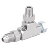 Qiilu Tee Adapter, 1/8" Npt Tee Fitting 3 Way 1/8"