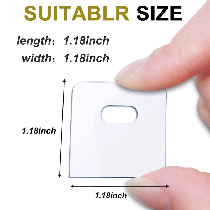 25 Sets (50 Pieces) of Clear Vertical Blind Repair Tabs/Blind