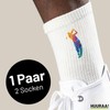 Huuraa Unisex Golf Player Socks Colourful Silhouette Gift Size 37/46