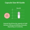 White Size 00 Empty Capsule -1000 Capsules | Tapioca Plant