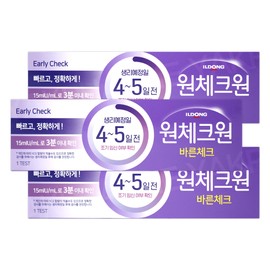One check one Early Tester Smile Tester Early Tester Ildongwon Check One x 3 / 얼리임테기 스마일임테기 얼리테스트기 일동원체크원 x 3개