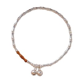 zhujie Glücks Armband Bambus Partner Kettenarmband für Damen Mädchen, Gute Reise Talisman Wunsch Sicherheit Wohlstand Guard Ihre Liebe Geschenk