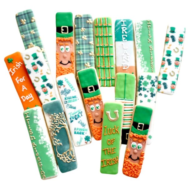 1 Dz. St. Patrick's Day Cookie Sticks Set! A little