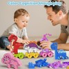 Train Building Block Set Dinosaurs Educational Toy STEM Learning for
