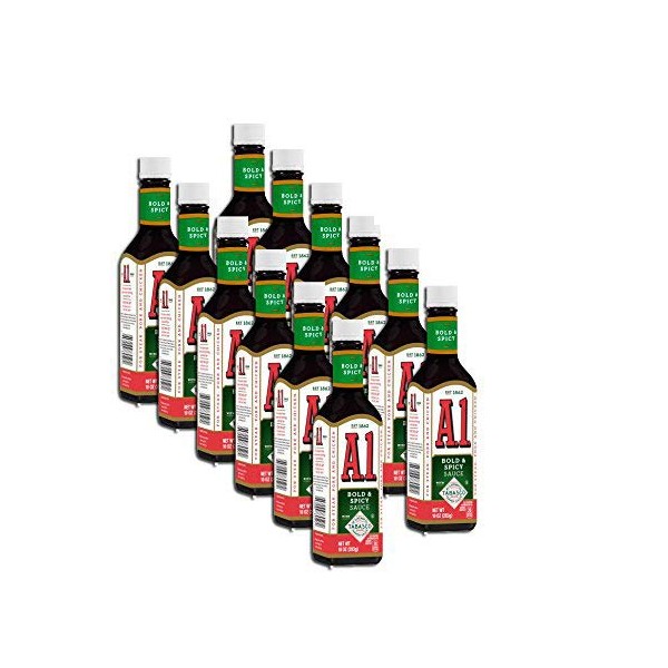 PACK OF 12 - A.1. Bold & Spicy Sauce Tabasco, 10 Oz