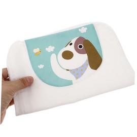 VICASKY 10pcs Cotton Sweat Absorbing Towels Breathable Ultra-Absorbent Towels for Boys and Girls Soft Cotton Dog Pattern for Daycare and Feeding Use