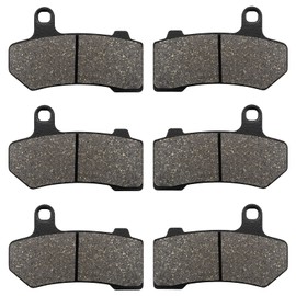Front and Rear Brake Pads for Harley Road Glide 2008-2021, FLHX Street Glide 2008-2022, Road King 2008-2022, FLHTCU Ultra Classic Electra Glide 2008-2020