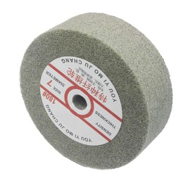 𝐉𝐔𝐍𝐋𝐈𝐗𝐍 6" x 2" Extra Thick Nylon Fiber Buffing Wheel, 5/8" Arbor Hole 180 Grit Abrasive Deburring Wheels Polishing Discs for Bench Grinder, Drill (7 P)