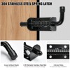 6 Pcs Barrel Bolt Latch Pin, 5 Inch Spring Loaded