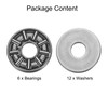 sourcing map 6 Sets AXK0619+2AS Thrust Needle Roller Bearings with