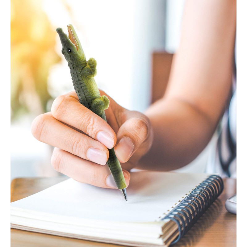 Puzzled Resin Planet Alligator Pen