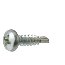 Everbilt #8 x 1 in.  Zinc Plated Self Drilling Sheet Metal Screws (100-Pack)