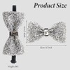 ASTRQLE Rhinestone Bow Ties for Men Pre Tied Sequin Bow