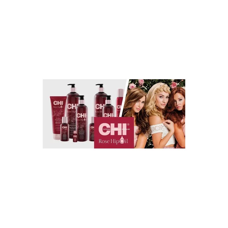Shampoo Para Cuidado De Color Chi Rose Hip Oil 59ml