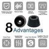 sourcing map Pack of 8 Chair Leg Caps Rubber Feet