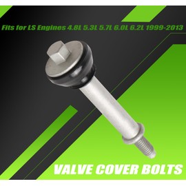 8 PCS LS Valve Cover Bolts with Grommet Seals Compatible With LS Engines 4.8L 5.3L 5.7L 6.0L 6.2L LS1 LS3 LM7 LC9 LQ4 L96 1999-2013 Valve cover Fasteners