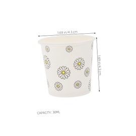 Gatuida Mini Tasting Cups 100pcs Small Paper Cups for Espresso Ketchup Shot Cups Bulk Recyclable Disposable Cups