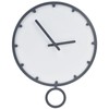 Wooden Wall Clock Silent Non Ticking Round Clock with Hook