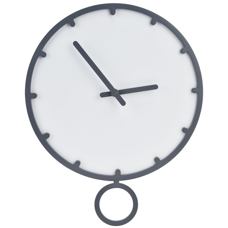 Wooden Wall Clock Silent Non Ticking Round Clock with Hook