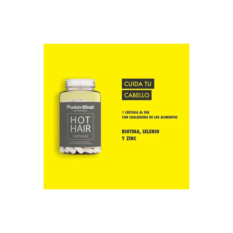 Protein World Vitaminas Multivitamínicos Cápsulas Cabello 90 Sin Sabor