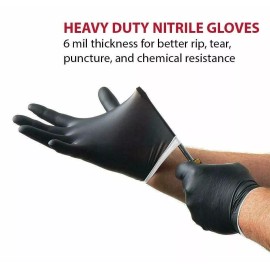 VENOM STEEL Nitrile Gloves Rip Resistant One Size-mostly fit all- 6mil - 500ct