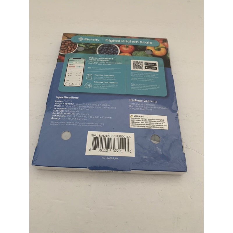 Etekcity Food Digital Kitchen Scale