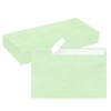 50 Pack #10 Business Envelopes, Light Green Standard Envelopes Self