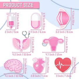 16 Pads Mini Funny Nurse Sticky Notes Medical Themed Sticky Notes Cute Nurse notepads Memo Pads for School Students Doctor Nurse Supplies (Blue and Pink)