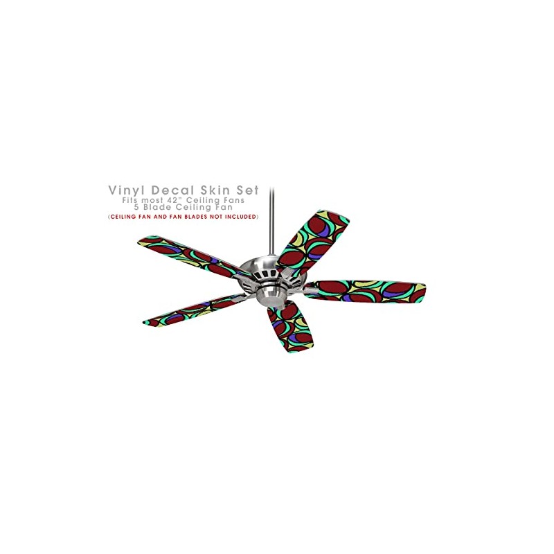 Crazy Dots 04 - Ceiling Fan Skin Kit fits most