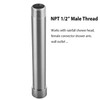 Shower Arm Extender 8 Inch Shower Head Extension, Brushed Nickel