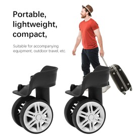 luggage replacement wheels,1Pair Suitcase Wheels Universal Wheel,Mute Connected Wheels, Suitcase Luggage Carrier Wheel for Replacement Luggage Wheels Wear Silent Draw bar Box