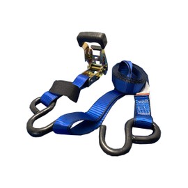 Everest S41121- Ratchet Tie Down Straps - 4 Pk - 12' - 1000 Lbs Load Cap- 3000 Lb Break Strength- Cambuckle Alternative