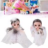 2pcs 6.7 Inch Girl Doll Joint Movable Exquisite Lovely Doll