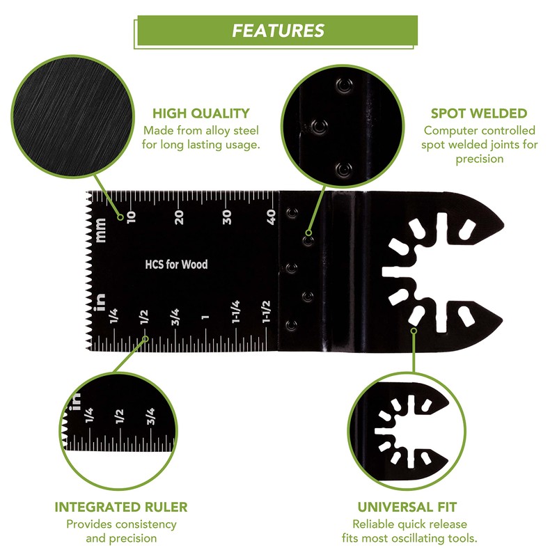 BLOSTM Wood Cutter Saw Blades 15 Pack - 35mm Multi