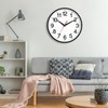Rohioue 18 Inch Wall Clock, Modern Battery Operated Wall Clocks,