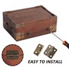 20 Pack Small Mini Hinges for Wooden Jewelry Box, Antique