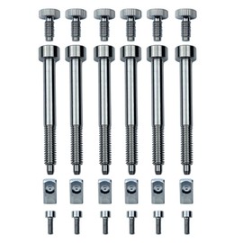 KHLESBY Titanium Alloy Double Locking Tremolo Bridge Saddles and Screws Hardware For Floyd Rose Special Original Series Electric Guitar Accessories (Whole Set Titanium Alloy Screws & Blocks)