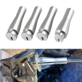 RGOAANC 4PCS Door Latch Cable Repair Kit, Latch Lock Cable Ends, 3 Standard Ends and 1 Locking Cam Ends Aluminum, Car Accessories Compatible with Ford F-150 F-250 F-350 E-Series Ranger Expedition