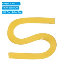 PATIKIL 120pcs Quilling Paper Strips Paper Flowers Quilling Kits 3/8"(10mm) Origami Paper for Adults Beginner Art Craft, 21"(54cm) Ginger