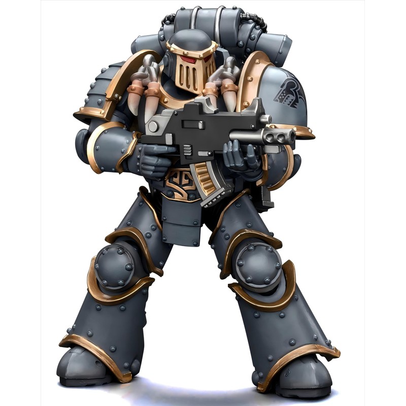 JOYTOY Warhammer 40K Space Wolves Grey Slayer Pack Huscarl 1/18