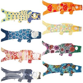 Madame MO Organic Cotton KOINOBORI Koinobori Fancy S Peacock 27.6 inches (70 cm)