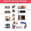 25 PCS Clear Plastic Drawer Organizers Set, 4-Size Versatile Bathroom