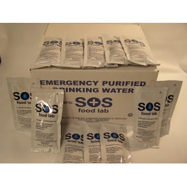 Emergency Drinking Water 96 Packets case 4.227 Oz. Each.