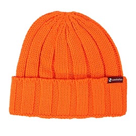 New Hattan Knit Hat, Knit Cap, Men's, Women's, Plain, Hat, Beanie, Watch Cap, Knitted Hat, orange